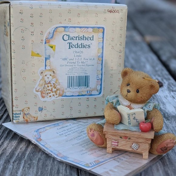 Cherished Teddies "ABC and 123, You're a Friend to Me" Figurine MIB - Picture 2 of 7